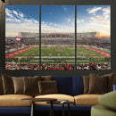 Framed Houston Cougars Football Team Print - Houston TDECU by MyGreatCanvas | Canvas Wall Art Prints | Photo Prints & Wall Decor