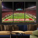 Wisconsin Badgers Football Team Print Canvas- Madison Camp