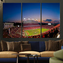Wolfpack Football Team Wall Art Print - Raleigh