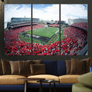 Cincinnati Bearcats Football Team Print - Nippert Stadium Wall Art Canvas Print