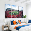 Cincinnati Bearcats Football Team Print - Nippert Stadium Wall Art Canvas Print
