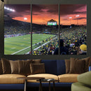Eugene Autzen Stadium Canvas Wall Art Print – Sunset Over