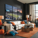 Memphis Tigers Football Team Print - Memphis Simmons Bank