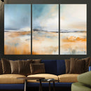 Abstract Landscape Wall Art Canvas Print - Warm Tones of