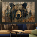 Abstract 399 Bear Wall Art | Rustic Cabin Wall Decor with by MyGreatCanvas | Canvas Wall Art Prints | Photo Prints & Wall Decor