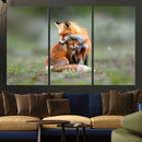 Heartwarming Fox and Baby Cub Wall Art | Ready to Hang