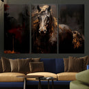 Abstract Black Horse Canvas Print for Farmhouse Wall Art | by MyGreatCanvas | Canvas Wall Art Prints | Photo Prints & Wall Decor
