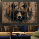 Rustic Grizzly 399 Wall Art | Triptych Canvas Print | Rustic by MyGreatCanvas | Canvas Wall Art Prints | Photo Prints & Wall Decor