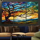 Mosaic Tree Wall Art | Ready to Hang Stained Glass Style