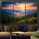 Majestic Mountain Sunrise Print | Landscape Wall Art |