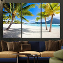 Blue Beach and Sea Wall Art Canvas Print by MyGreatCanvas | Canvas Wall Art Prints | Photo Prints & Wall Decor