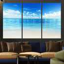 Beach Scene Canvas Wall Art Print – Tranquil Ocean Horizon by MyGreatCanvas | Canvas Wall Art Prints | Photo Prints & Wall Decor