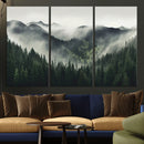 Misty Forest Canvas Print Wall Art Premium Canvas Print a