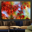 Red Leaves Autumn Forest Wall Art Canvas, Red Leaves Autumn by MyGreatCanvas | Canvas Wall Art Prints | Photo Prints & Wall Decor