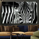 Zebra Wall Art – Zebra Close Up Wall Art – Framed Black by MyGreatCanvas | Canvas Wall Art Prints | Photo Prints & Wall Decor