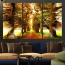 Sunshine in Forest and Trees Wall Art Canvas Print by MyGreatCanvas | Canvas Wall Art Prints | Photo Prints & Wall Decor