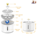 GBruno 2.4L Automatic Dog Cat Water Fountain
