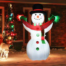 6 Feet Inflatable Christmas Snowman with LED Lights Blow Up Outdoor Yard Decoration by LJGDeals