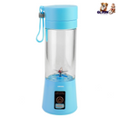 Portable Juicer Blender USB Rechargeable Juicer Cup Fruit Baby Food Mixing Machine w/ 6 Blades Powerful Motor