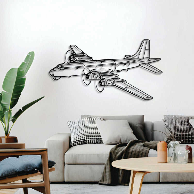 CP-107 Argus Angle Metal Aircraft Wall Art - NCP0417