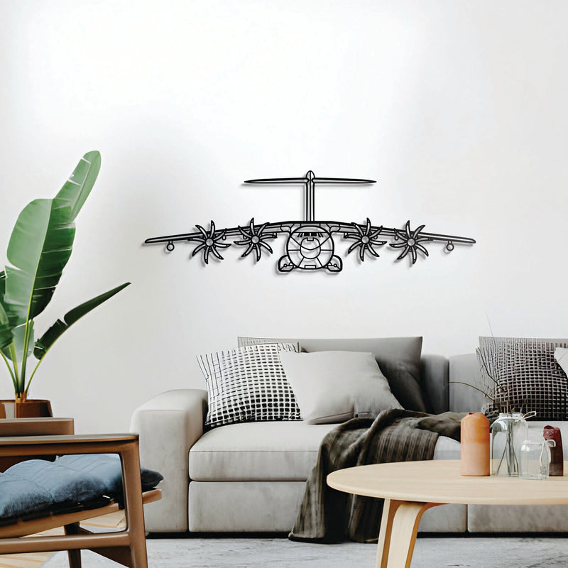 A400M Atlas Front Metal Aircraft Wall Art - NCP0022