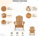 Folding Adirondack Chair – Outdoor Patio Yard Deck Beach Lawn by 2Dropme