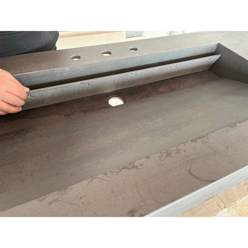 Metal Dark Engineered Porcelain Handcrafted Kitchen Bathroom Sink - Natural Stone Look, photo 3 of 21