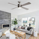 52" Bucholz Industrial Ceiling Fan with Dimmable LED Light