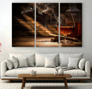Whiskey and Cigar Wall Art Canvas Print by MyGreatCanvas | Canvas Wall Art Prints | Photo Prints & Wall Decor