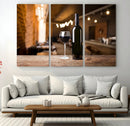Wine and Bottle Wall Art Canvas Print by MyGreatCanvas | Canvas Wall Art Prints | Photo Prints & Wall Decor