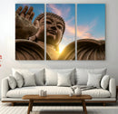Buddha Statue and Daylight Wall Art, Buddha Statue Wall Art by MyGreatCanvas | Canvas Wall Art Prints | Photo Prints & Wall Decor