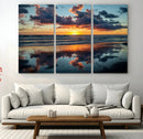 Beach Sunset Print - Stunning Ocean Canvas Artwork with