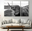 Longhorn Steer Canvas Print Wall Art, Highland Cow Canvas by MyGreatCanvas | Canvas Wall Art Prints | Photo Prints & Wall Decor