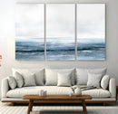 Blue Ocean Abstract Artwork Wall Art Canvas Print