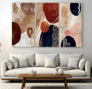 Boho Wall Art Canvas Print Set Mid-Century Prints Bohemian