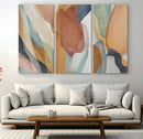 Boho Wall Art Canvas Print Set, Watercolor Boho Wall Art