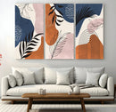 Boho Wall Art Canvas Print Set Mid-Century Prints Bohemian