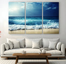 Majestic Ocean Wave Wall Art Canvas | 3 Panel Large Seascape