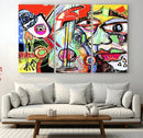 Picasso Style Art Abstract Canvas Wall Art Print , Colorful by MyGreatCanvas | Canvas Wall Art Prints | Photo Prints & Wall Decor