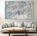 Radiant Abstract Wood Rings Canvas Art – Modern Triptych by MyGreatCanvas | Canvas Wall Art Prints | Photo Prints & Wall Decor