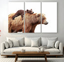 Mother and Baby Bear Canvas Wall Art - Adorable Wildlife by MyGreatCanvas | Canvas Wall Art Prints | Photo Prints & Wall Decor