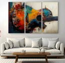 Abstract Guitar Wall Art Canvas | Vibrant Music-Inspired Art by MyGreatCanvas | Canvas Wall Art Prints | Photo Prints & Wall Decor