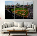 Chicago Cubs Baseball Team Print - Wrigley Field Stadium