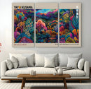Framed Japanese 1986 Wall Art Print, Yayoi Kusama 1986 Wall