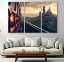 Harry Castle Wall Art Canvas Print, Wizard School Wall Art