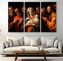 Religious Canvas Wall Art Print - Madonna and Child with