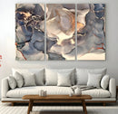 Abstract Blue and Gold Wall Art - Fluid Ink Artwork - Modern by MyGreatCanvas | Canvas Wall Art Prints | Photo Prints & Wall Decor