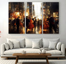 Abstract Jazz Art Wall Art Canvas Print – Colorful Musical