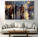 Afro Abstract Jazz Music Wall Art Canvas Print – Colorful