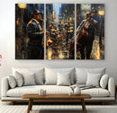 Jazz Canvas Wall Art Print – Abstract African American Music
